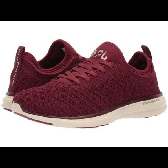 APL techloom phantom running shoes in burgundy - Picture 2 of 6
